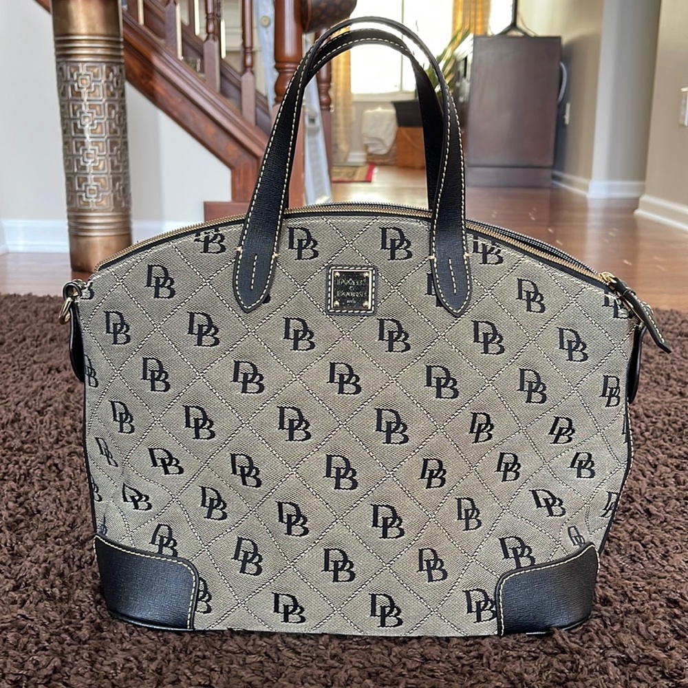 Dooney & Bourke Large Quilt Printed Satchel